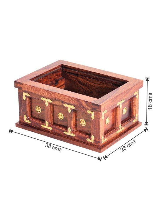  Solid Wood Top Glass Bangle Box