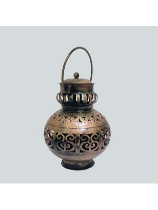DHOOP DANI POT | Traditional Iron Pot Kalash Dhoop Pot/Burner, Incense Dhoop Burner, Spiritual Decor for