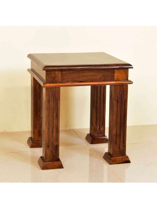 Solid Wood Side Peg Table