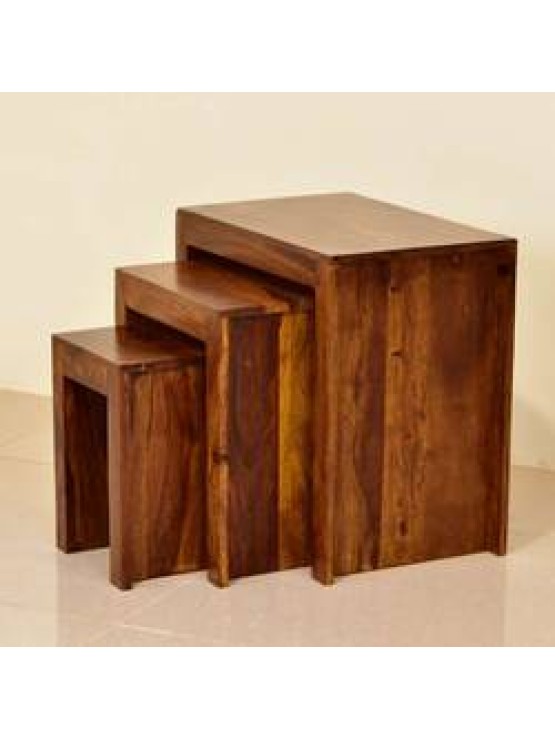  Solid Wood Top Stool set of 3