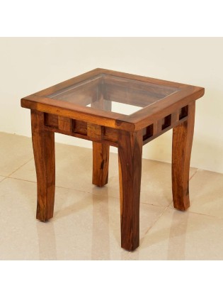 Solid wood Zinia Peg Side Table
