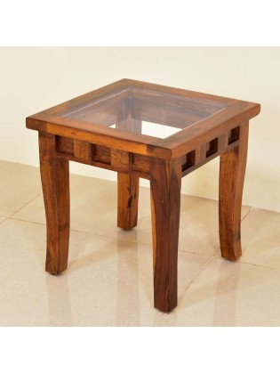 Solid wood Zinia Peg Side Table