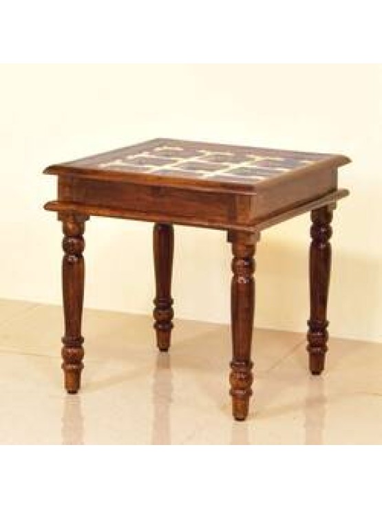  Solid Wood Brass Glass Top Peg Table