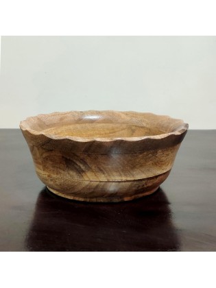 Wood Turned Bowl -Large Chestnut Oak Fruit Bowl - Wooden Bowl - Hand Turned Bowl