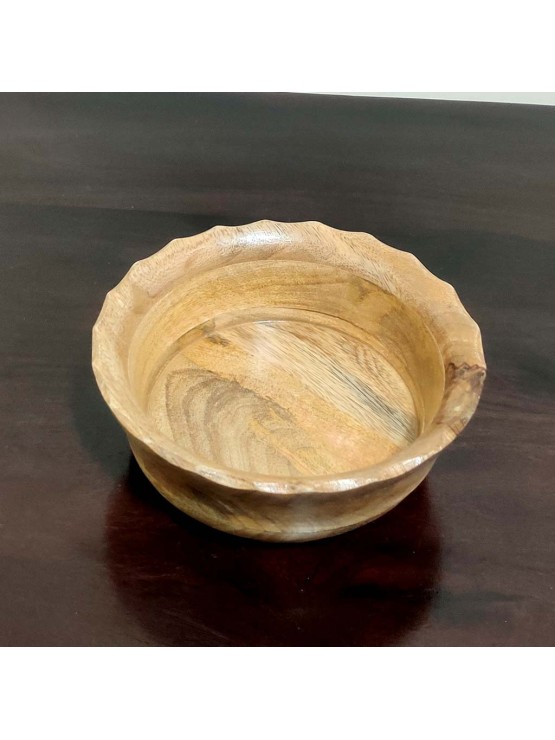 Wood Turned Bowl -Large Chestnut Oak Fruit Bowl - Wooden Bowl - Hand Turned Bowl